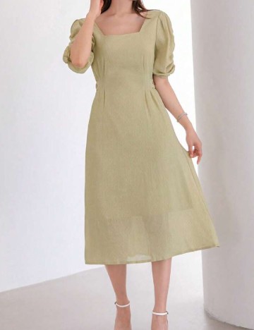 Rochie medie Dazy, verde