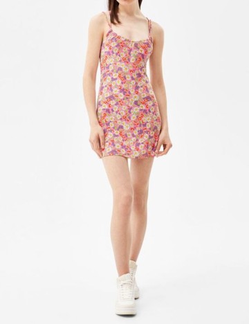 Rochie scurta Bershka, floral, S