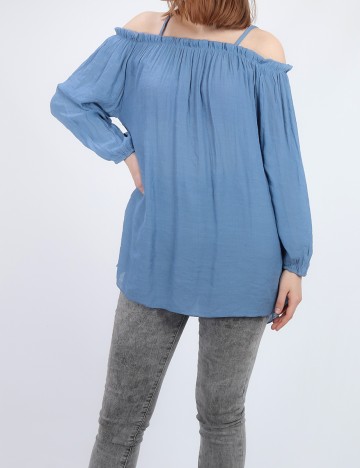 Bluza SHEIN, albastru, S