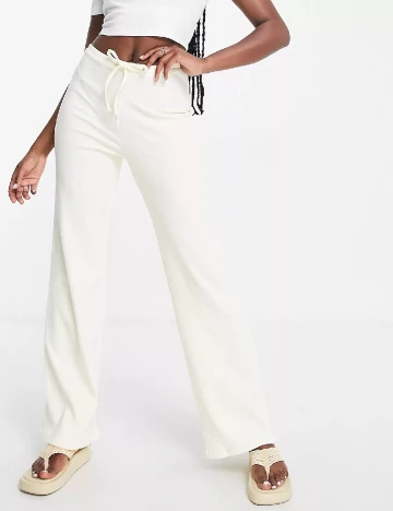 Pantaloni ASOS, ecru Alb