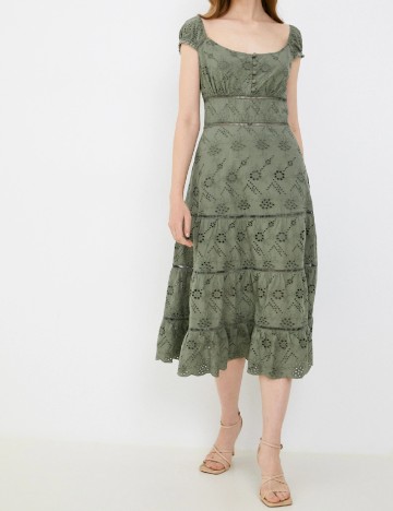 Rochie medie Guess, verde