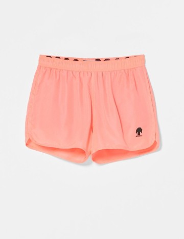 Short de baie Bershka, roz