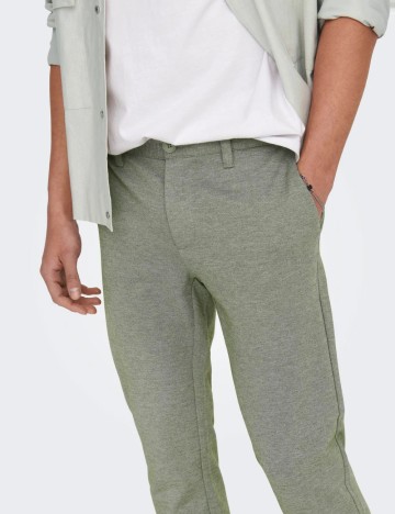 Pantaloni Only, verde deschis
