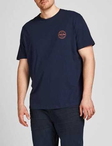 Tricou Jack&Jones Plus Size Men, bleumarin