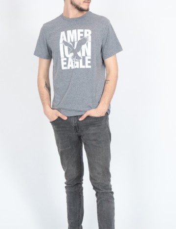 Tricou American Eagle, gri