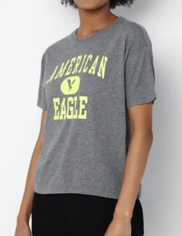 Tricou American Eagle, gri Gri