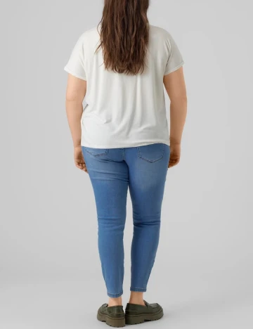 Tricou Vero Moda Curve, alb Alb