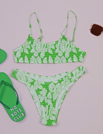 Costum de baie SHEIN, verde, S