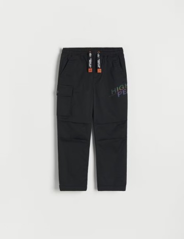 Pantaloni Reserved, negru