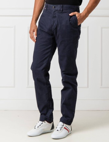 Pantaloni Tommy Hilfiger, bleumarin