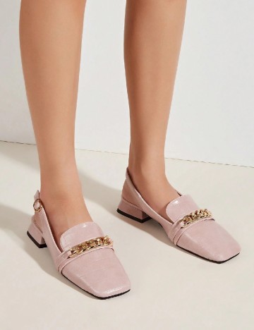 Pantofi SHEIN, roz pudra