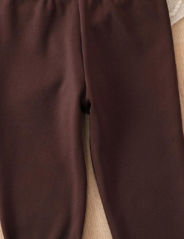 Pantaloni Shein Kids, maro