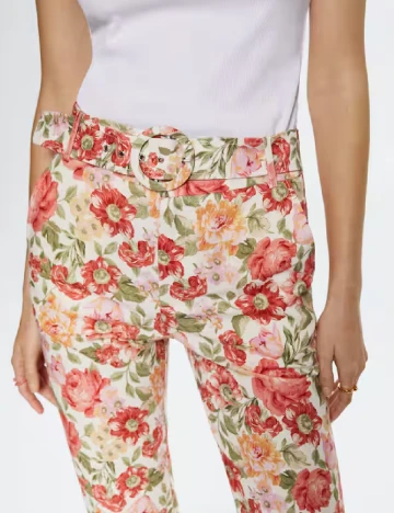 Pantaloni Mango, floral Floral print