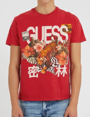 Tricou Guess, rosu