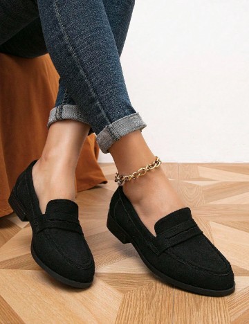 Mocasini SHEIN, negru