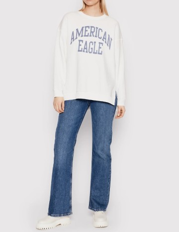 Bluza Oversize American Eagle, alb