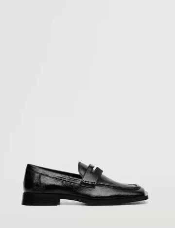 Mocasini Mango, negru Negru