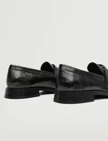 Mocasini Mango, negru Negru