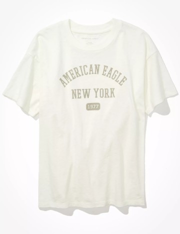 Tricou American Eagle, ecru