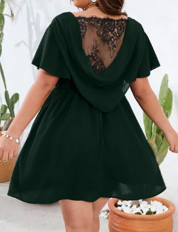 Rochie scurta SHEIN CURVE, verde Verde