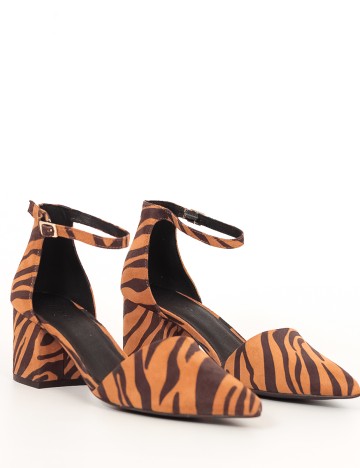 Pantofi Bianco, animal print