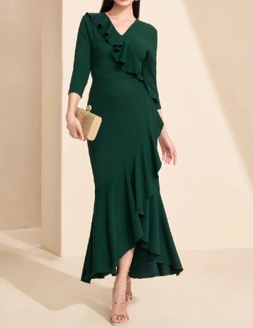 Rochie lunga SHEIN, verde