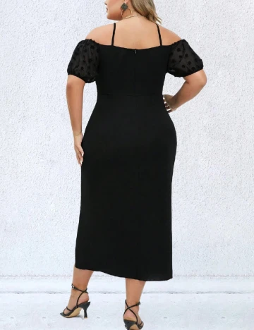 Rochie medie SHEIN CURVE, negru Negru