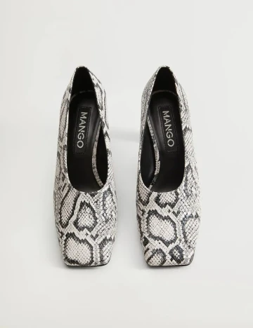 Pantofi Mango, imprimeu sarpe Animal print