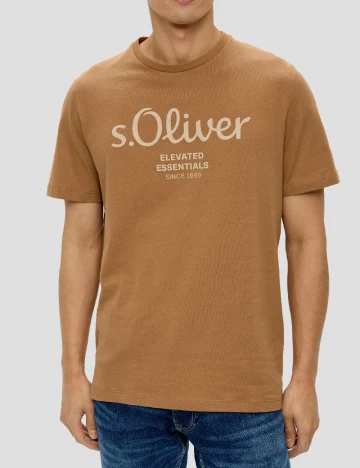 Tricou s.Oliver Plus Size Men, maro Maro