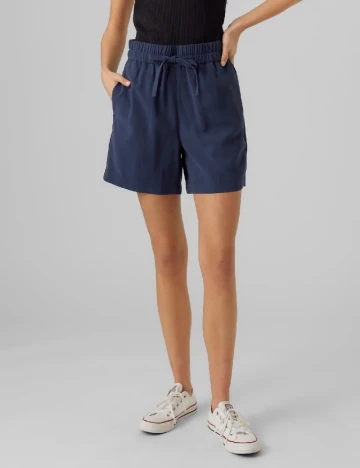 Pantaloni scurti Vero Moda, bleumarin Albastru