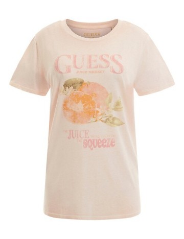 Tricou Guess, roz pal