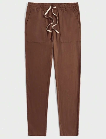 Pantaloni SHEIN, maro Maro