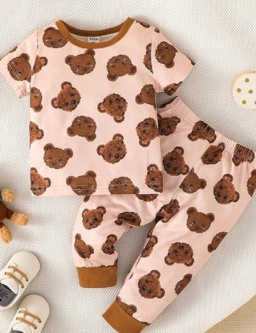 Pijama Shein Kids, crem