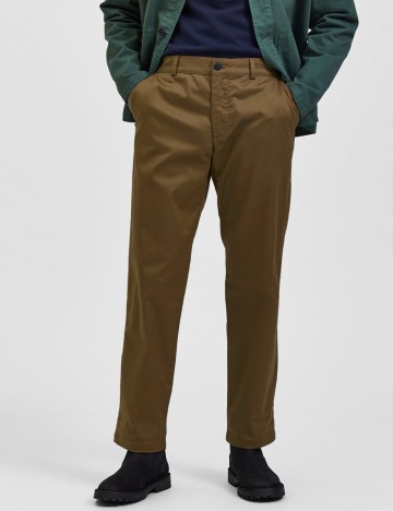 Pantaloni Selected, maro, W33/L32