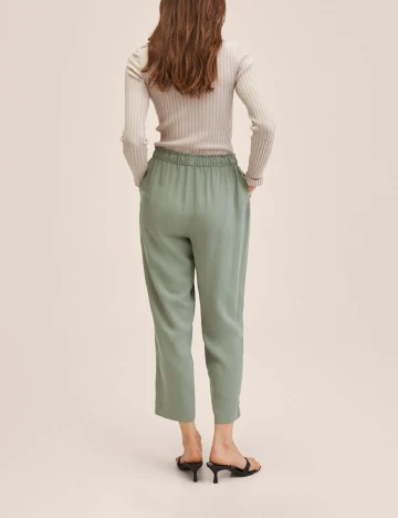 Pantaloni Mango, verde Verde