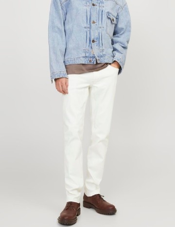 Pantaloni Jack&Jones, alb