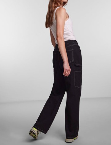 Pantaloni Pieces, negru