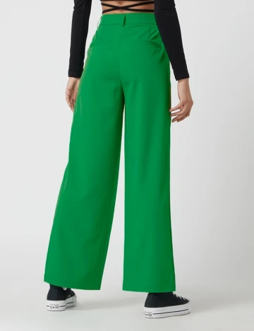 Pantaloni Pieces, verde Verde