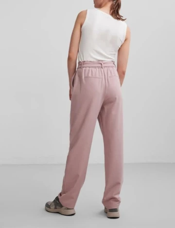 Pantaloni Pieces, roz pudra Roz