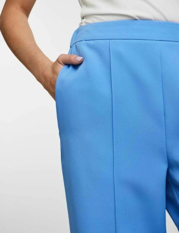 Pantaloni Pieces, albastru
