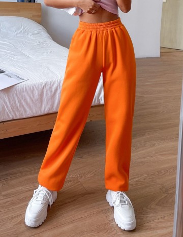 Pantaloni SHEIN, portocaliu