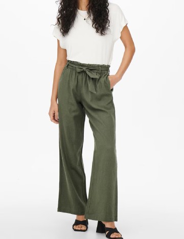 Pantaloni Jacqueline de Yong, verde