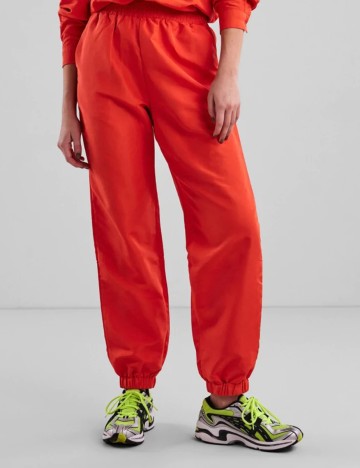 Pantaloni Pieces, portocaliu, M