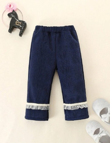 Pantaloni Shein Kids, bleumarin