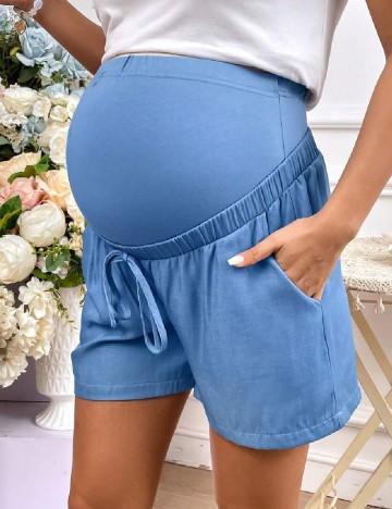 Pantaloni scurti SHEIN Maternity, albastru