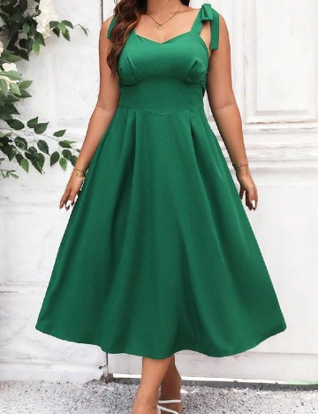 Rochie lunga SHEIN CURVE, verde