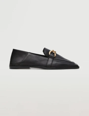 Mocasini Mango, negru Negru