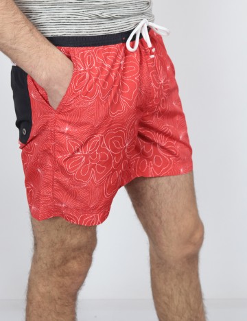 Short de baie Guess, rosu