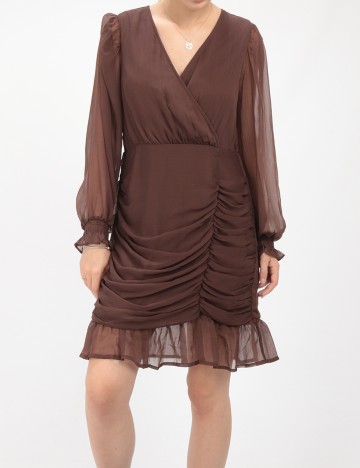 Rochie scurta Vero Moda, maro, M