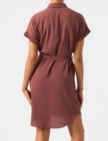 Rochie scurta Vero Moda, roz pudra inchis Roz